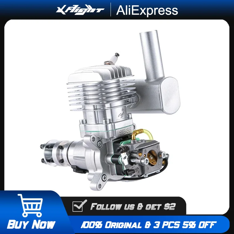 

RCGF Stinger 35CC 2-Stroke Side Exhaust Gas Engine for RC Airplane with Walbro Carburetor