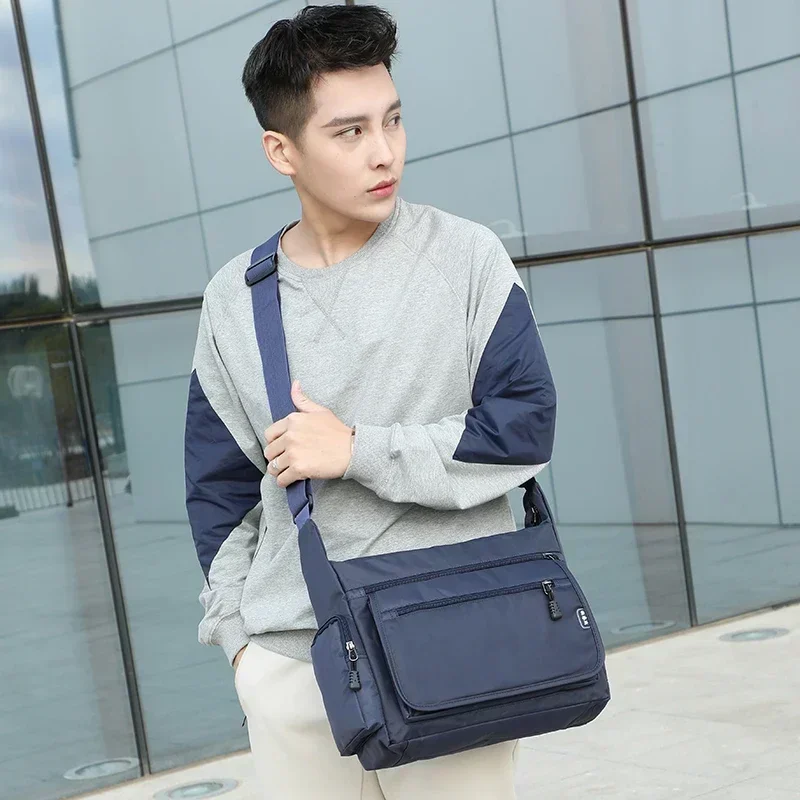 New Large Capacity Single Shoulder Men's Bag Waterproof Oxford Outdoor Travel Casual Crossbody Bag Men's Crossbody Bag