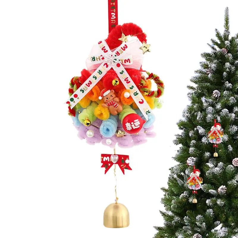 Christmas Decorations Tree Ornaments Christmas Tree Shape Car Decor Ornament Pipe Cleaners Christmas Pendants Car Pendant