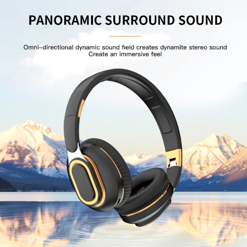 LOERSS 5.0 Headset Bluetooth TWS Stereo, headphone nirkabel lipat Nosie pengurangan Tipe C Subwoofer Game olahraga musik