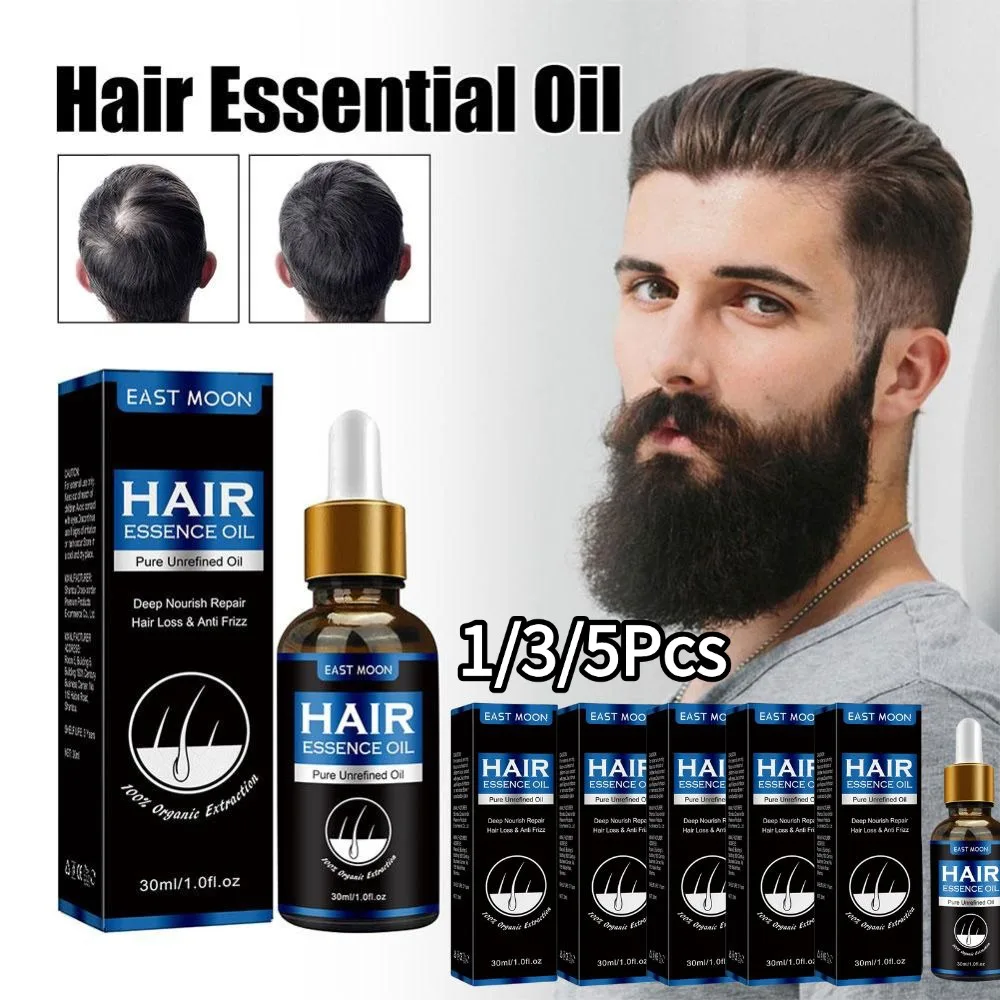 

1/3/5Pcs 30ml Men's Hair Growth Essence Oil Balanced And Oil Control Repair Hair Follicles Stable Solid Hair Roots Hair Care Oil