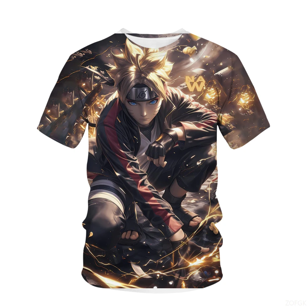 

Summer Children T-shirt Naruto T Shirt Boys And Girls Cool Tees 3D Printed Anime Children Casual Tops Kids Popular Short Sleeve