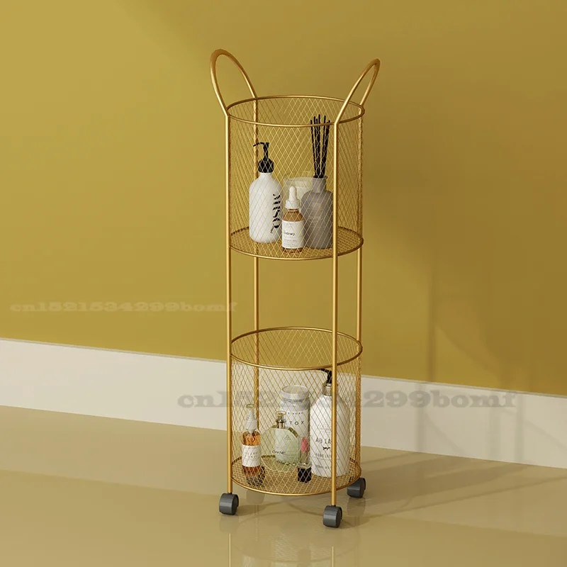 Prateleira Nórdica do Ferro do Estilo Cesta Criativa do Armazenamento Metal de Camadas para o Banheiro Roupa Suja Dificultar