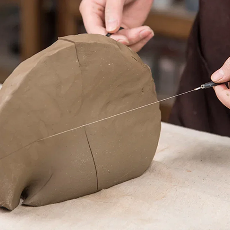 

Pottery Tools Mud Cutting Tools Pottery DIY Handmade Clay Sculpture Mud Cutting Line Mud Cutting Tool Ceramic Steel Wire Drawing