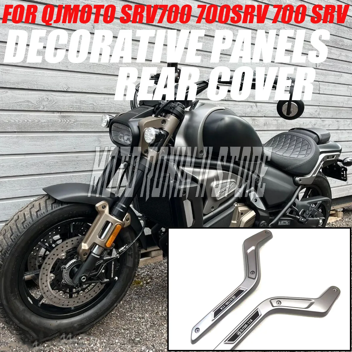 

Brand new for QJ MOTOR SRV 700 700 SRV left and right rear tail cover decorative plate rear wing guard plate