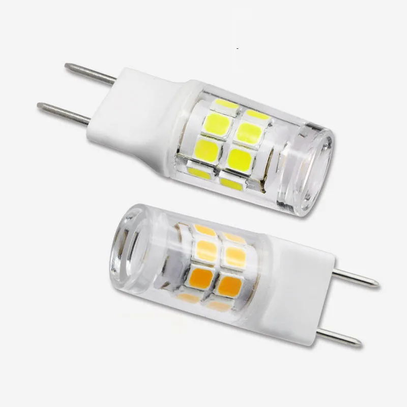 10pcs Dimmable G8 G9 Small Mini LED Corn Bulb AC110V 120V Ceramic Chandelier Cabinet Machine Kitchen Bulb 3000k 6000k 6500k