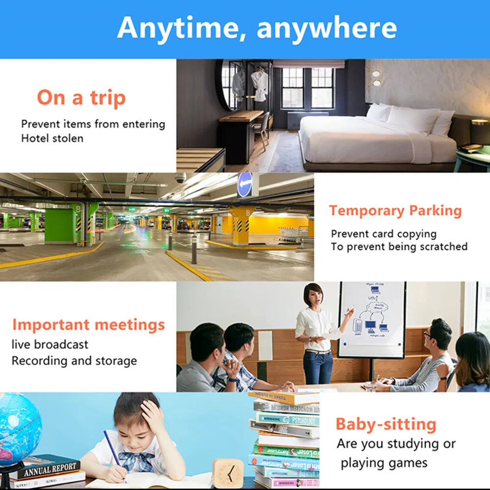 كاميرا واي فاي صغيرة HD 1080P شاشة داخلية حماية الأمن المنزل الطفل مراقبة الفيديو كاميرا IP مسجل الصوت 2024 جديد #6