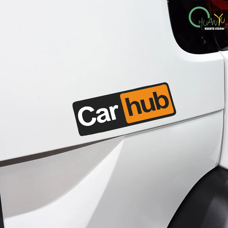 Creative short video opening REC funny connotation Car Hub car electric sticker body decoration car sticker view 4