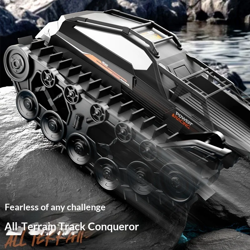 JJRC New 2.4G Remote Control Car Waterproof Amphibious Land And Water Toy For Children Summer Special Effect Track Tank Gift