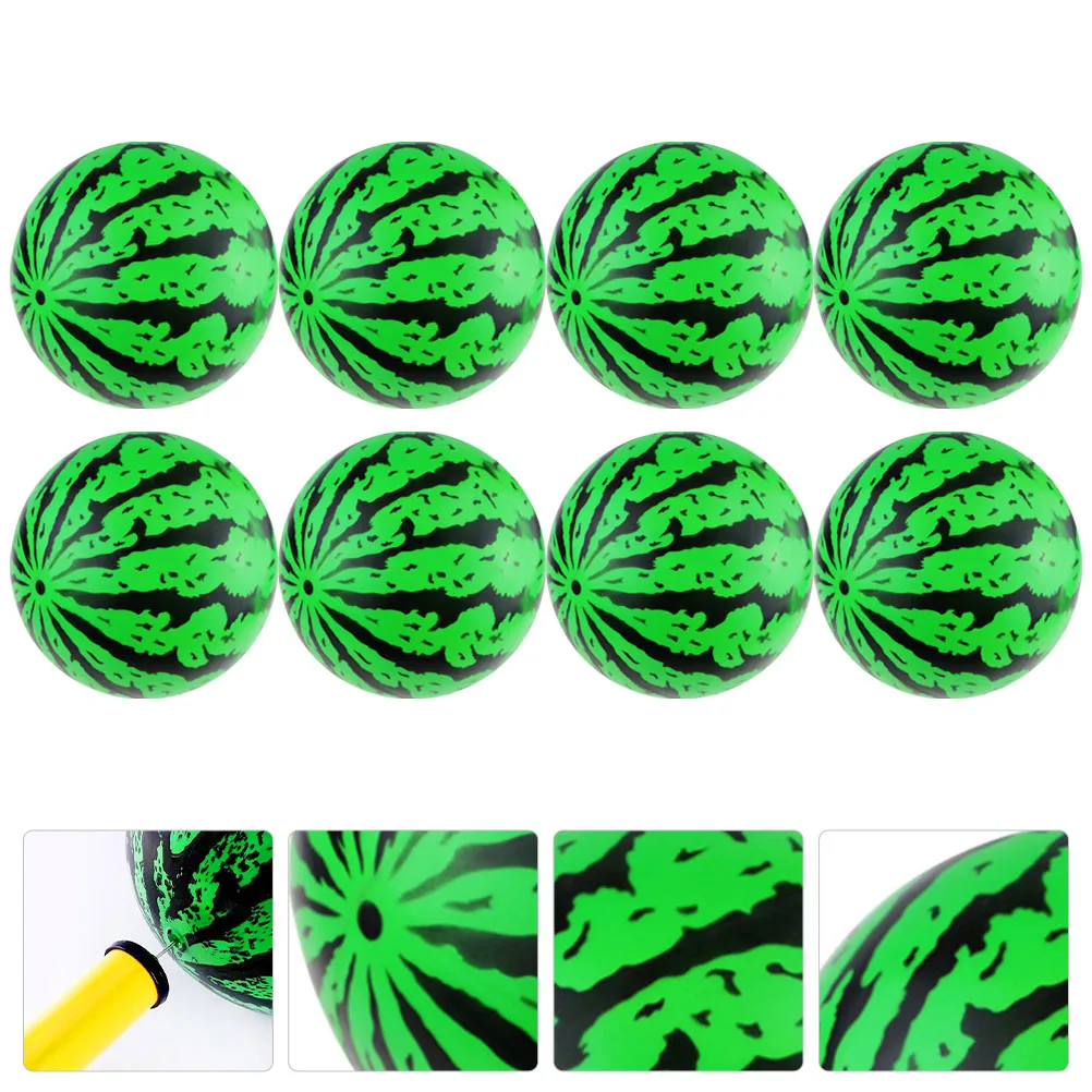 

8pcs Inflatable Balls 6Inch Toy Ball Kids Beach Play Safe Storage Gift Child Toy Inflatable Ball Outdoor