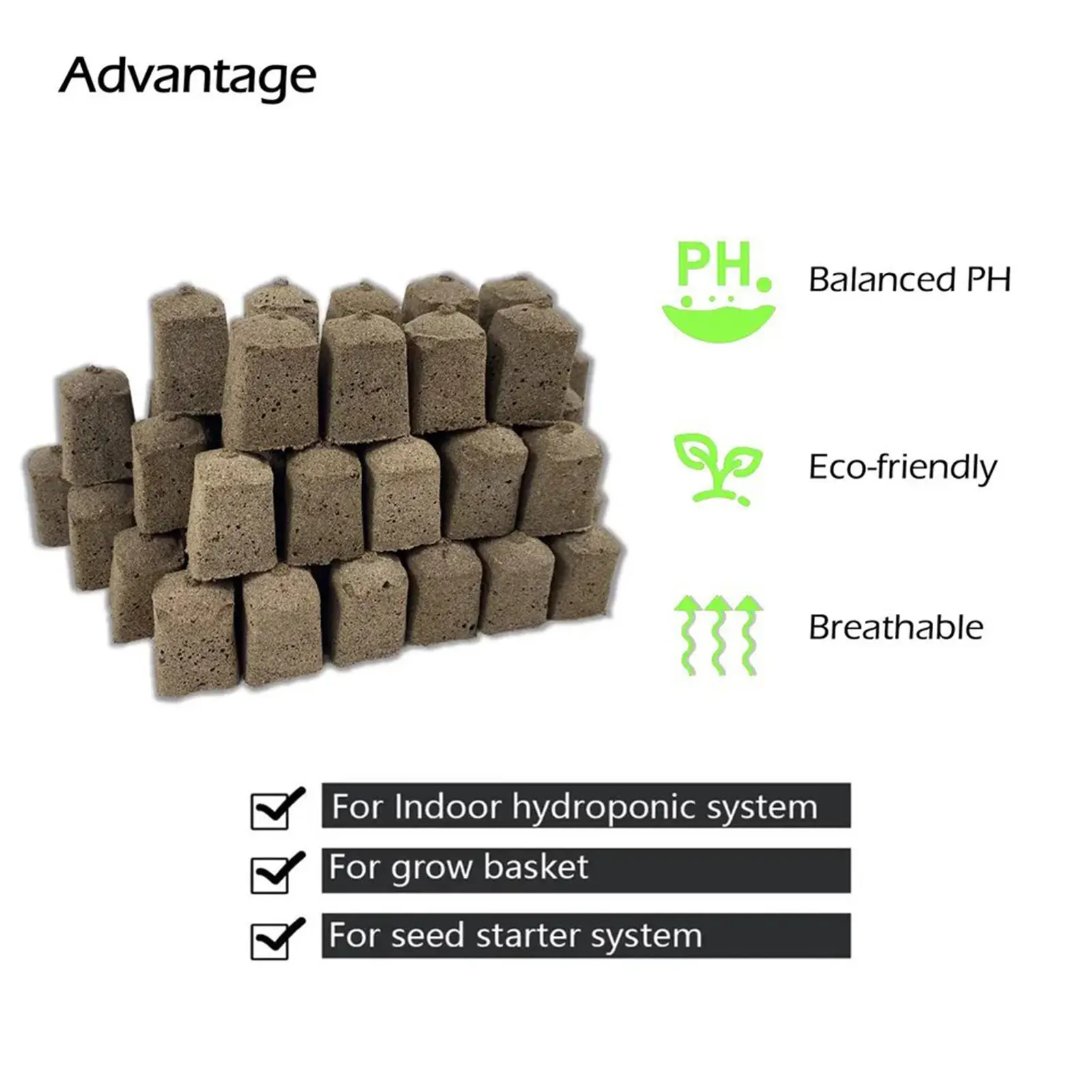 10/30Pcs Hydroponic Seedling Sponges Garden Flowers Planting Green Thumb Seedling Soil Block for Promoting Plants Growth