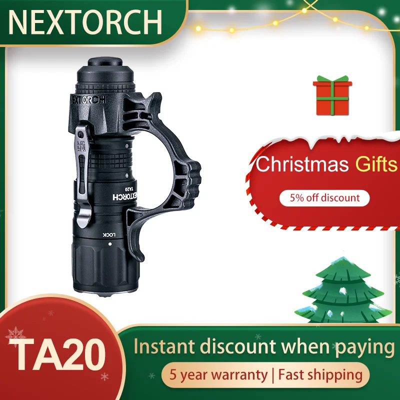 Nextorch TA20 1000 Lumens Military Tactical Flashlight,High Power LED Flashlight,USB-C Rechargeable Battery,edc,camping torch