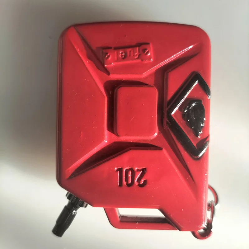 Całkowicie metalowe części symulujące beczkę na olej wspinaczka skałkowa model samochodu dekoracja części emocjonalne 20 litrów 50 g Do samochodu gąsienicowego 1/10 RC