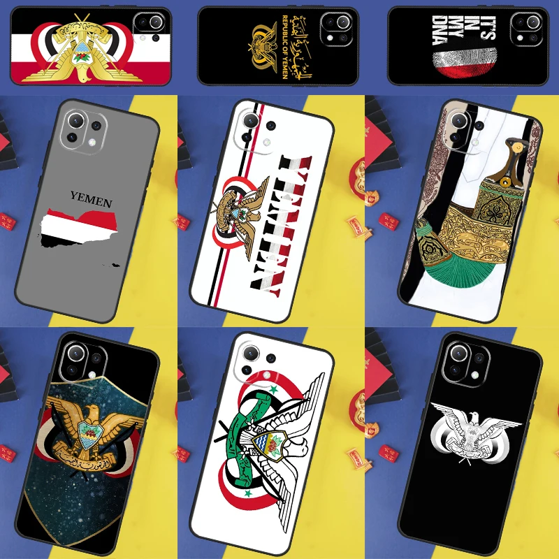 Yemen Coat of Arms Flag Case For POCO X5 X3 F5 Pro M5 F3 F4 X4 GT Cover For Xiaomi 13 Ultra 11T 12T Pro 12 Lite