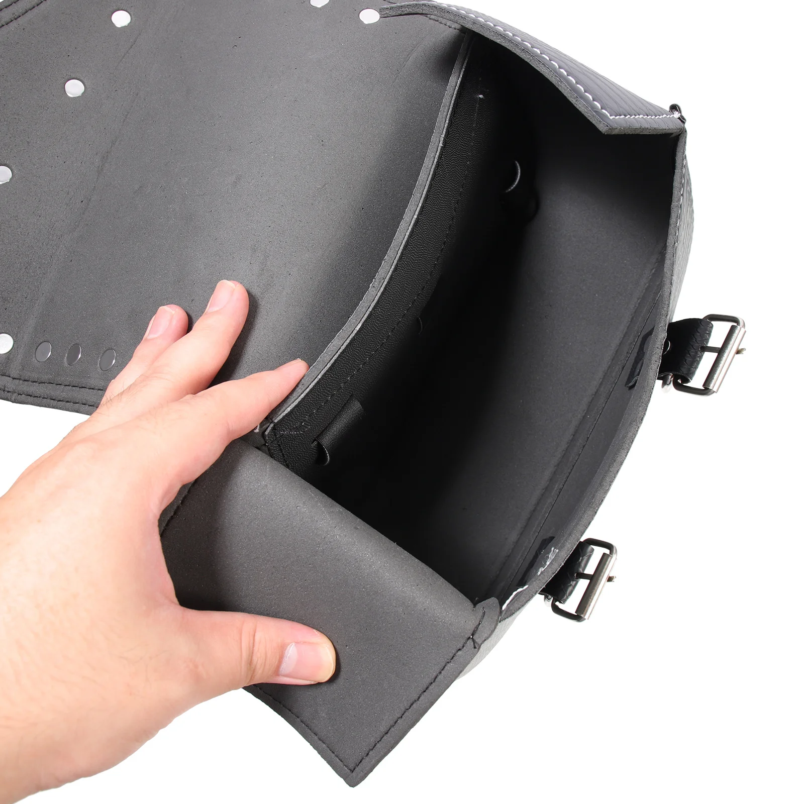

1 Pair Motorcycle Fork Saddle Bag Large Capacity Side Tool Pouch Durable Motorbike Pouch Easy Install Hold Essentials