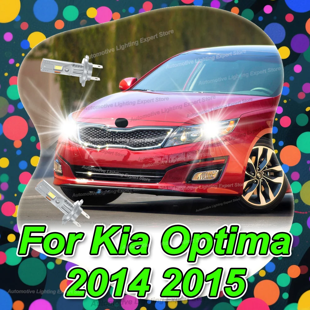 

Upgraded LED Headlamp Bulbs 6000K High Low Beam For Kia Optima 2014 2015