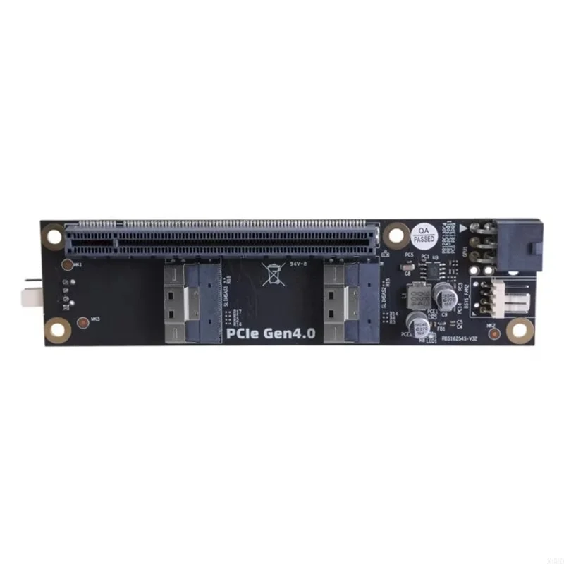 

Плата преобразования Durable-Pcle4.0 SFF-8654 Преобразователь Pcie4.0 в SFF-8654 Карта адаптера SFF-8654 в Pcie 4,0 X16, Pcle4.0 SFF-8654 C