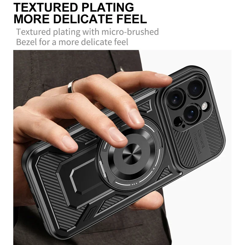 

Силиконовый чехол для телефона IPhone 16E 15 14 Plus 13 12 11 Pro Max, металлический держатель, защитные мягкие чехлы с беспроводной зарядкой