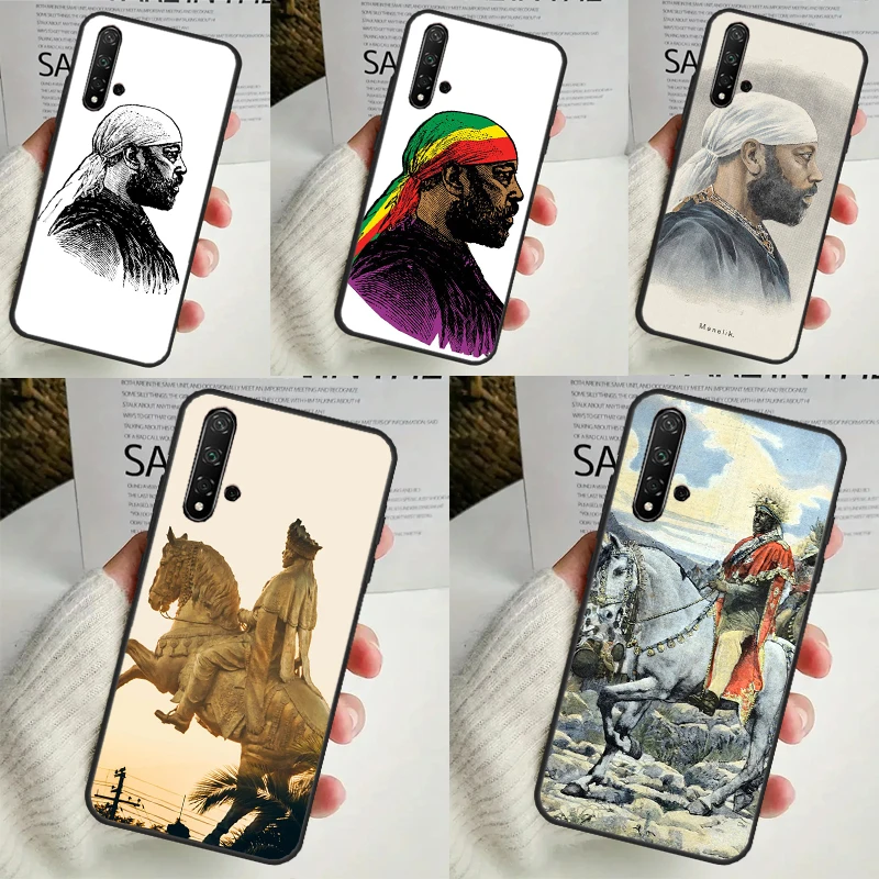 Emperor Menelik II of Ethiopia Case For Huawei Nova 10 9 SE 11 Pro 11i 8i 7i 3i Y60 Y61 Y70 Y90 Y91 P20 P40 P30 Lite Cover