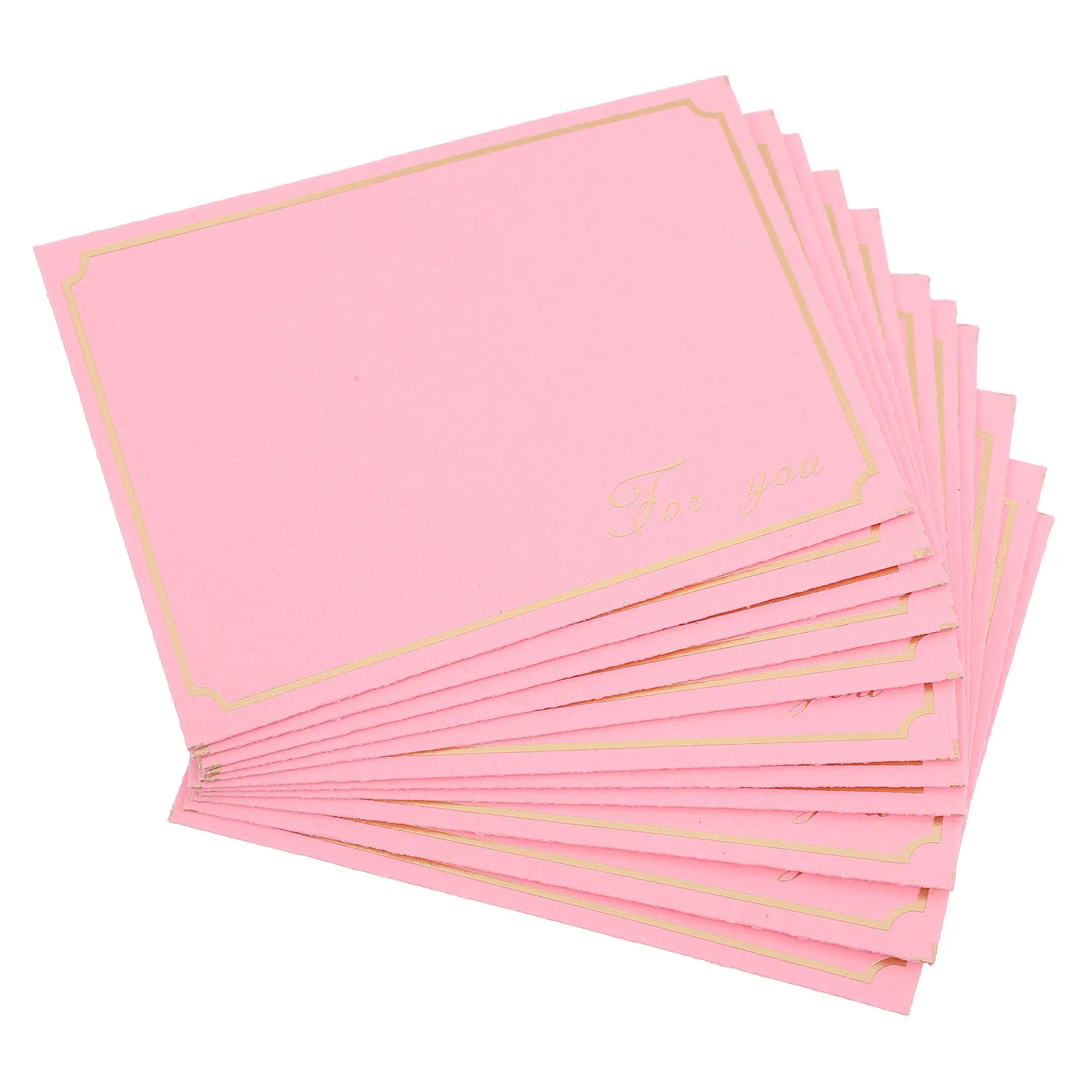 

50Pcs Premium Textured Paper Small Envelopes with Gold Border Ideal for Name Cards Gift Tags Business Cards Elegant Compact