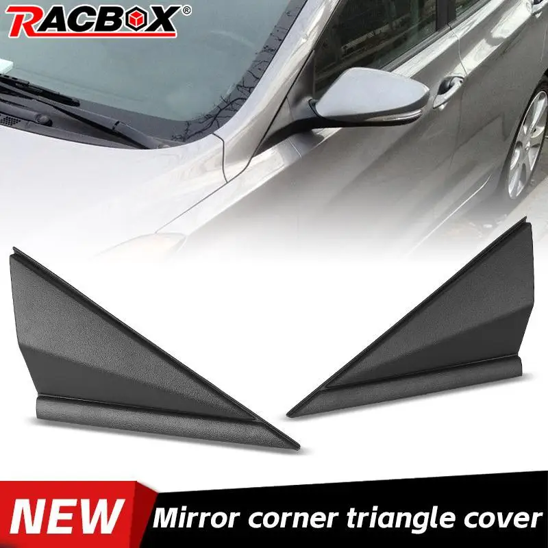 Door Mirror Triangle Plate Front Fender Pillar Trim Mirror Corner for For Hyundai Elantra 2014 2015 2016 861803X500 86190-3X500