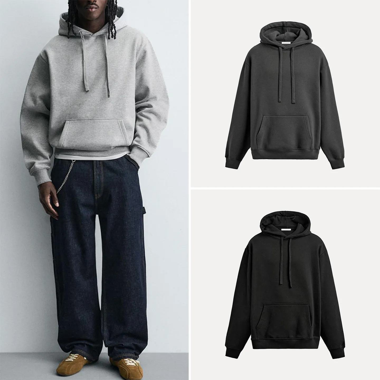 

Men's Spring 2026 Hoodie Long Sve ket Multi-Color Basic Sle Casual Wear Daily Look Comfortable Fit Youth Faion