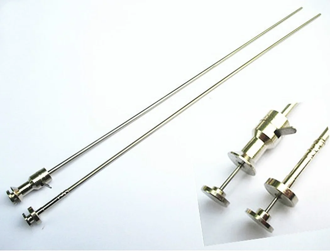 Bovine Insemination Gun Stainless Steel Insemination Gun Insemination Needle Outer Sleeve Pipe and Card Type Spring