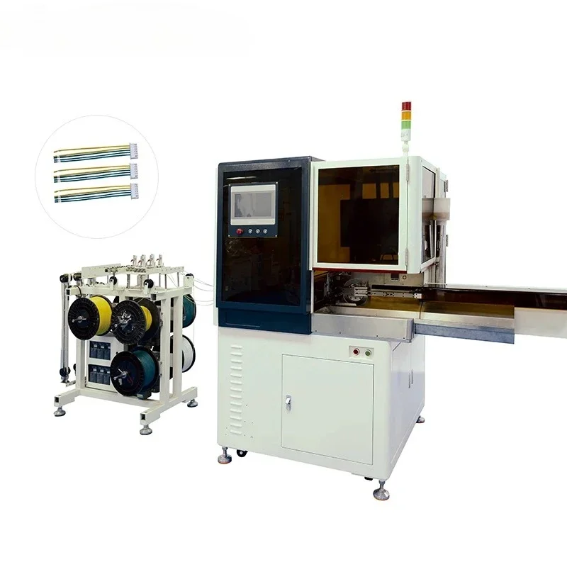 EW-8025 Full Automatic Wire Double-head Cutting Stripping Terminal Crimping And Housing Connector Inserting Machine