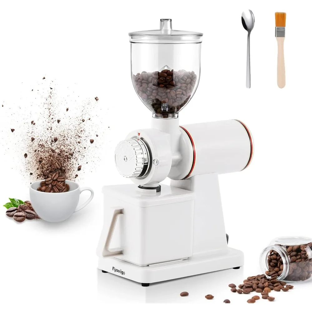 Coffee Grinder with Hopper Adjustable Grind, Electric Espresso Grinder Commercial & Homeuse, Coffee Bean Grinder