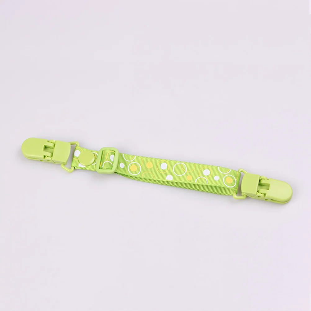 

4pcs Bib Clip Adjustable Durable Lightweight Printed Pattern Practical Use For Pacifier Clips Bib Clip For Feeding