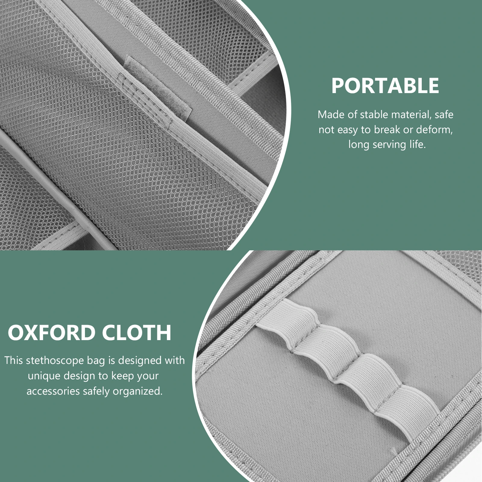 

Stethoscope Storage Bag Stethscope Case Travel Essentials Frosted Portable Oxford Cloth Nurses with Stethescope Holder Child