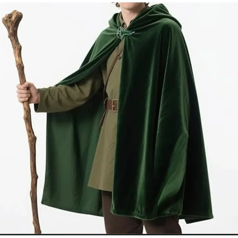 ماجيك أنيمي بيلبو عباءة الرأس زي هالوين عيد الميلاد الهوبيت باجينز تأثيري تمويه أداء ارتداء 5ftu ^ 5ftu ^