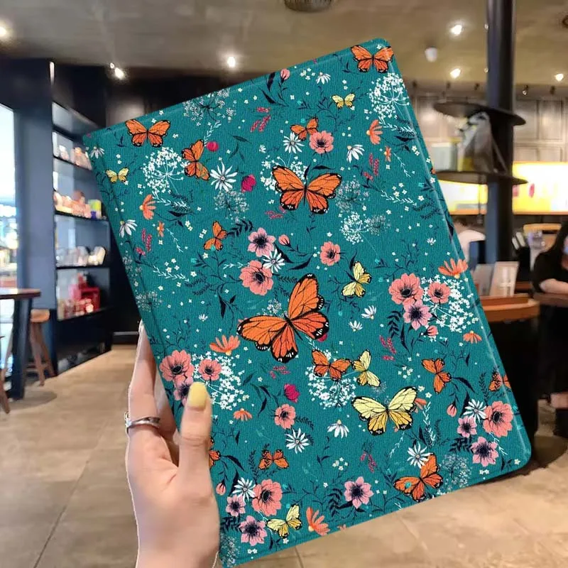 Art Flower Butterfly For Lenovo Xiaoxin Pad Pro Tab P12 P11 11 11.2 11.5 10.6 inch K10 M10 Plus Tablet Case Soft