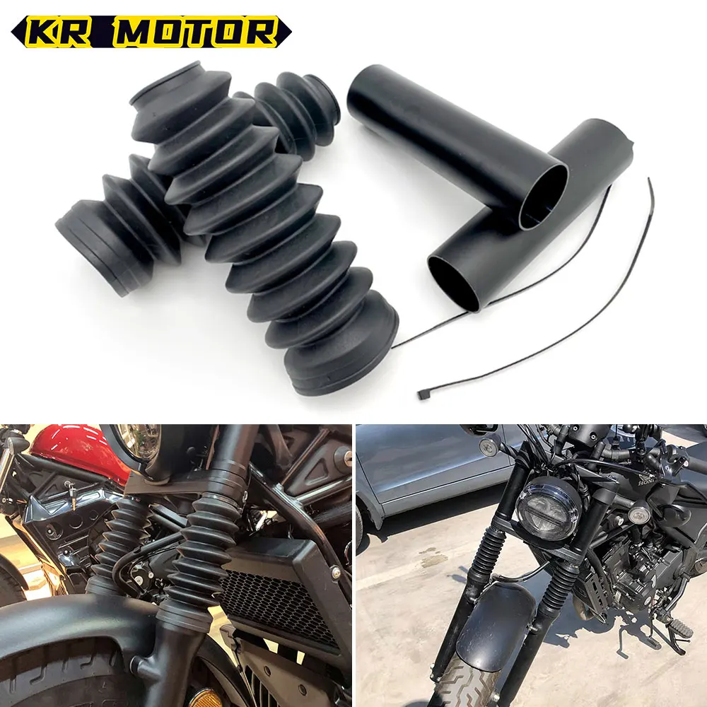 

For Honda CMX500 CMX300 Motorcycle Front Fork Shock Absorber Dust Rubber Protector Cover Pipe Fit Rebel CMX 300 500 2017-2023