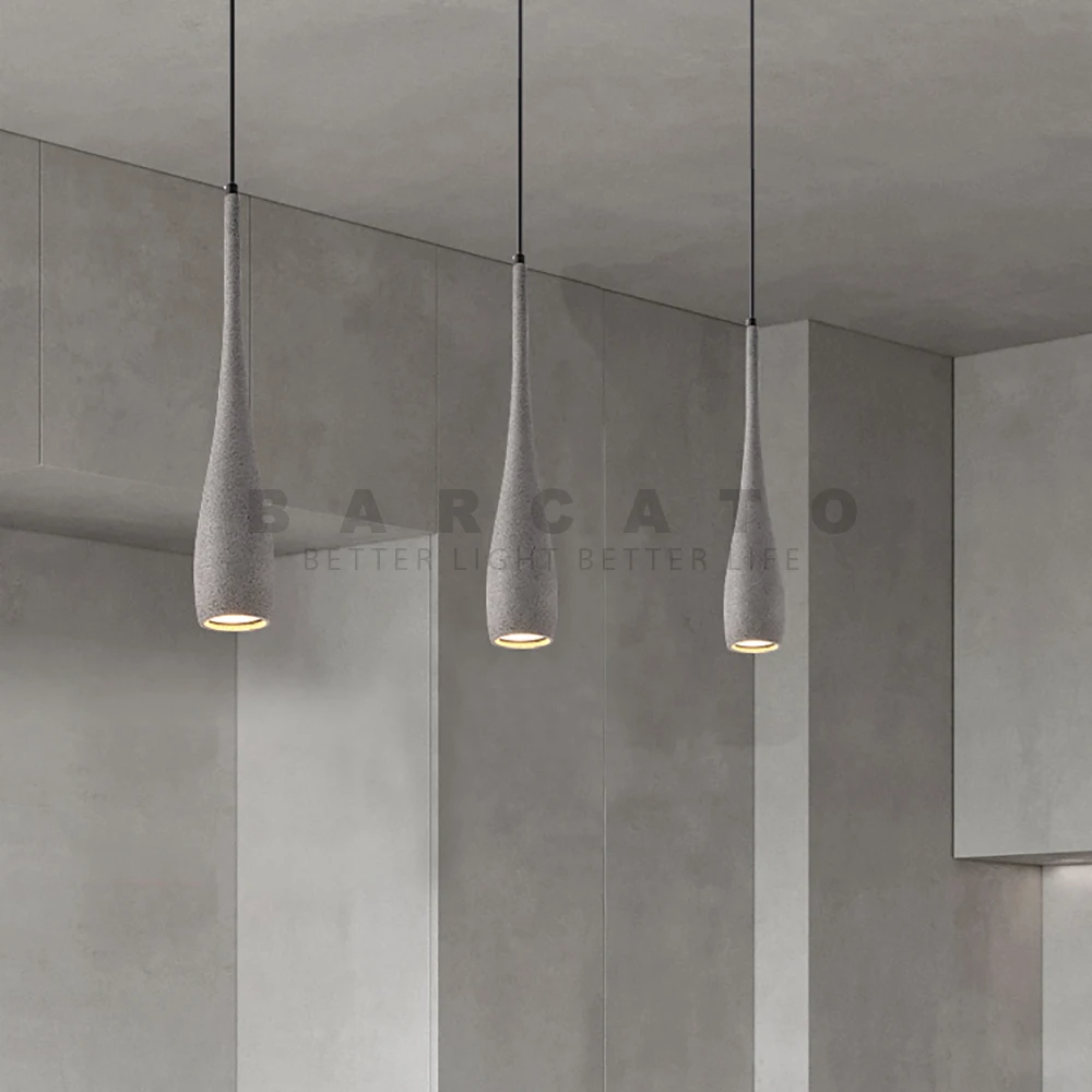 الاسمنت GU10 قلادة LED أضواء الديكور المطبخ بار غرفة نوم غرفة المعيشة LED تركيبات إضاءة معلقة صغيرة تعليق الإنارة