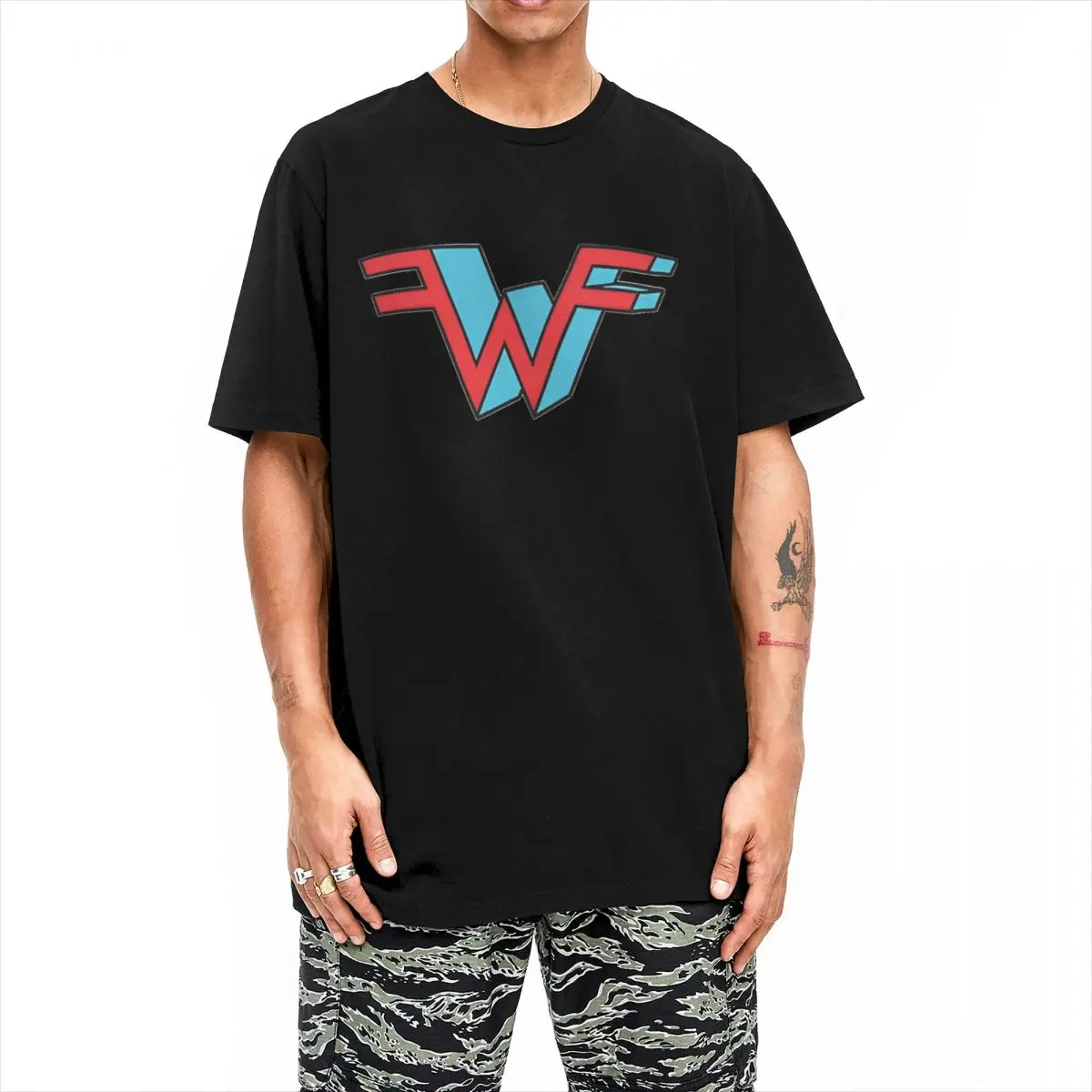 Men Women T Shirt Weezer T Shirts Hip Hop Summer Tee Shirt Streetwear Custom DIY 100% Cotton Tops Plus Size 5XL