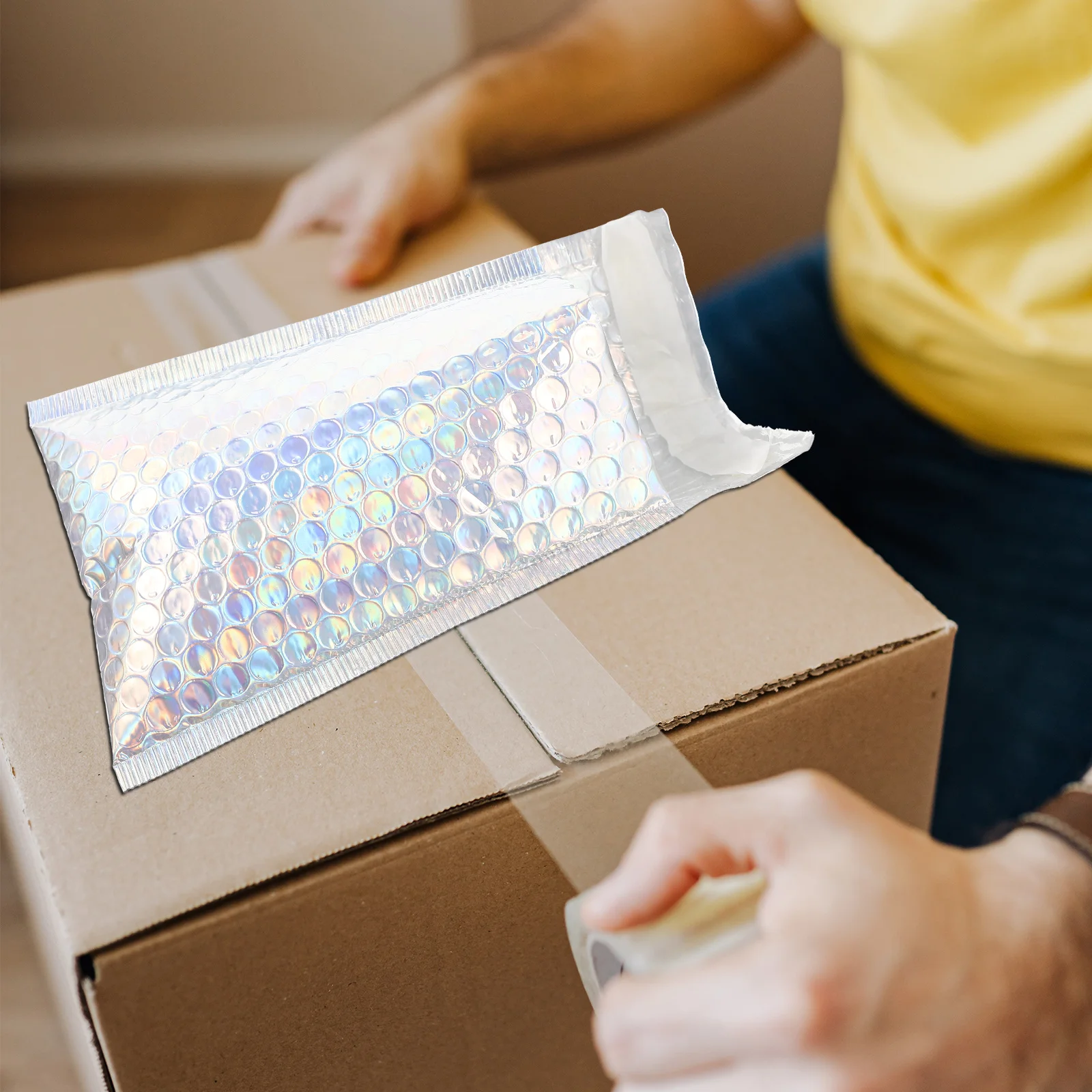 ซองจดหมายกันกระแทก 16 ชิ้น ทนทานต่อการใช้งาน สำหรับส่งสินค้า ใช้ในชีวิตประจำวัน ซองกันกระแทกสำหรับธุรกิจขนาดเล็ก