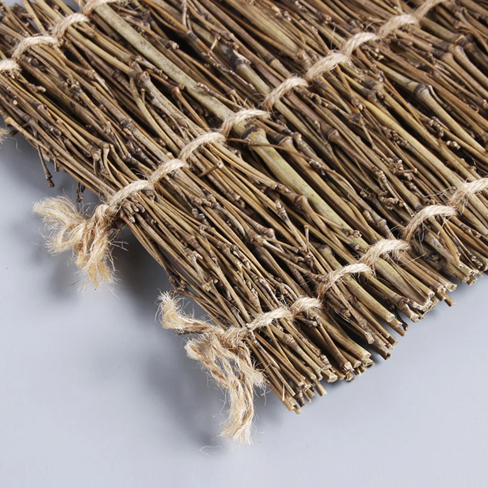 

Bamboo Branch Background Props Twigs Rustic Photo Retro Tea Cushion Photography Vintage Woven