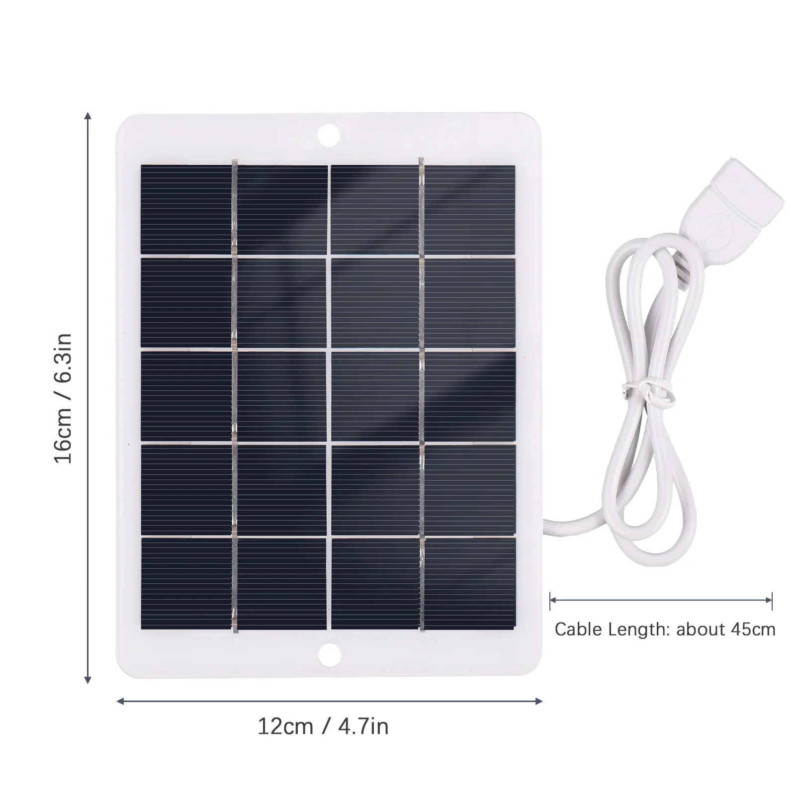 3W 5V USB Portable Solar Charger Power Bank Waterproof for Camping for Charging Mobile Phones Mini Fans LED Light Home Camera