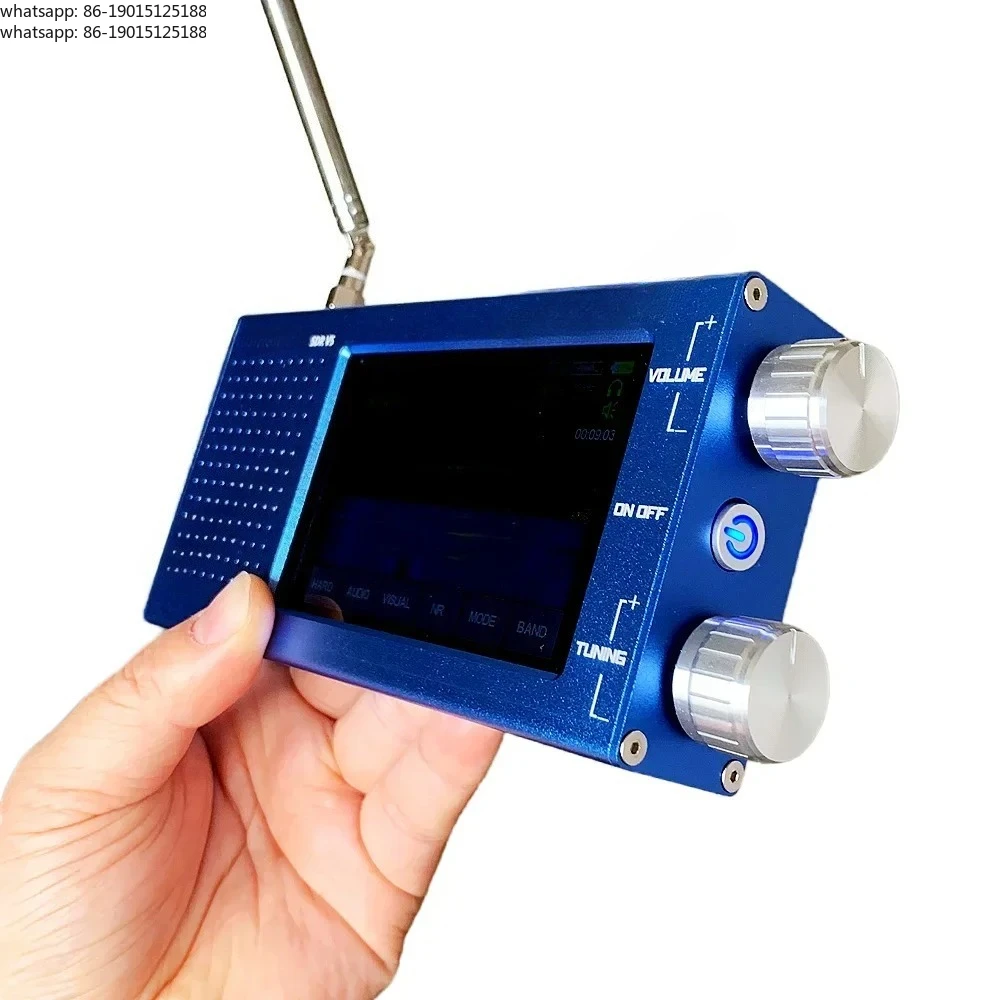 DSP V5 SDR Receiver 1.10D Integrated Firmware Portable SDR Radio Receiver 10kHz~ 250MHz/400MHz~ 2GHz Spot