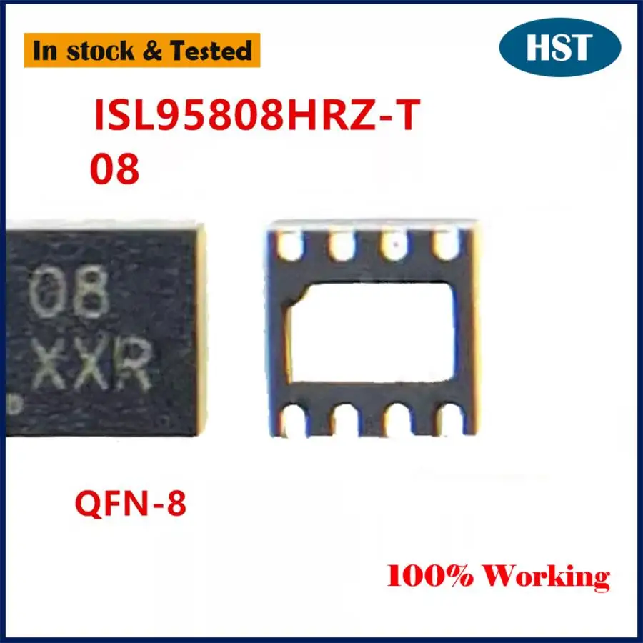 5PCS/LOT Original New ISL95808HRZ-T ISL95808 08= QFN8 Power Management IC Chip