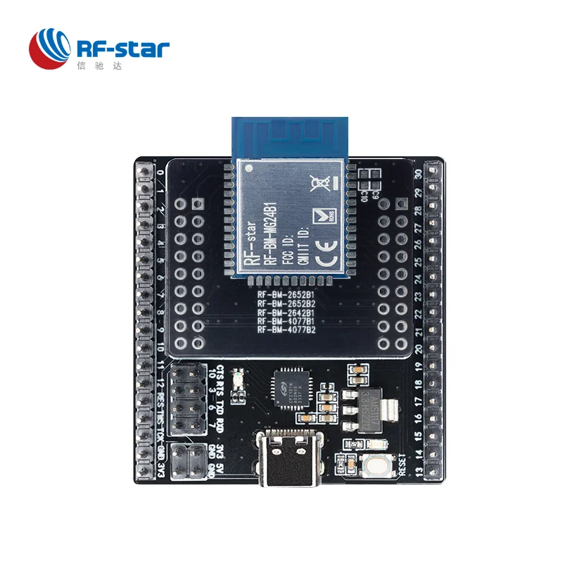 USB-to-UART Wireless Bluetooth Zigbee module test board development board for EFR32BG24 EFR32MG24