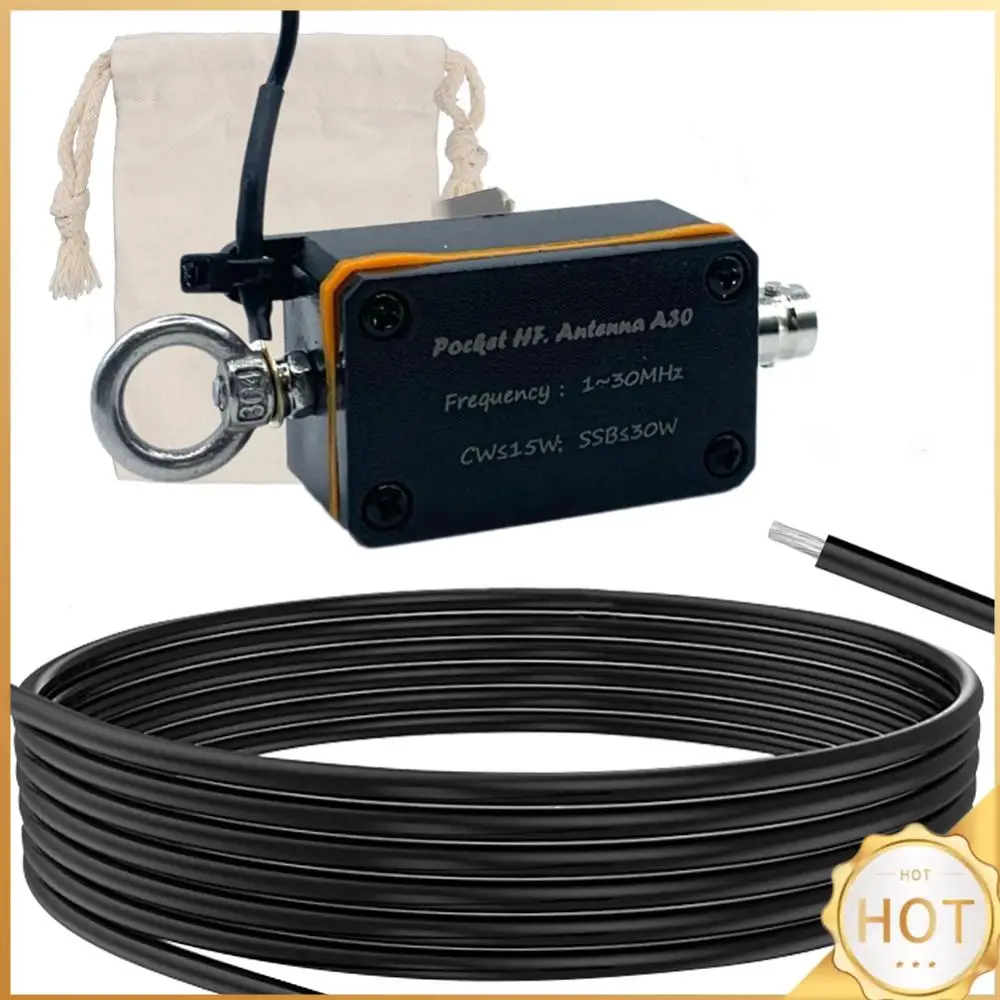 1-30 МГц перевернутая V-образная горизонтальная балунная длинная широкополосная антенна с конечным питанием ВЧ коротковолновая антенна с сумкой для хранения