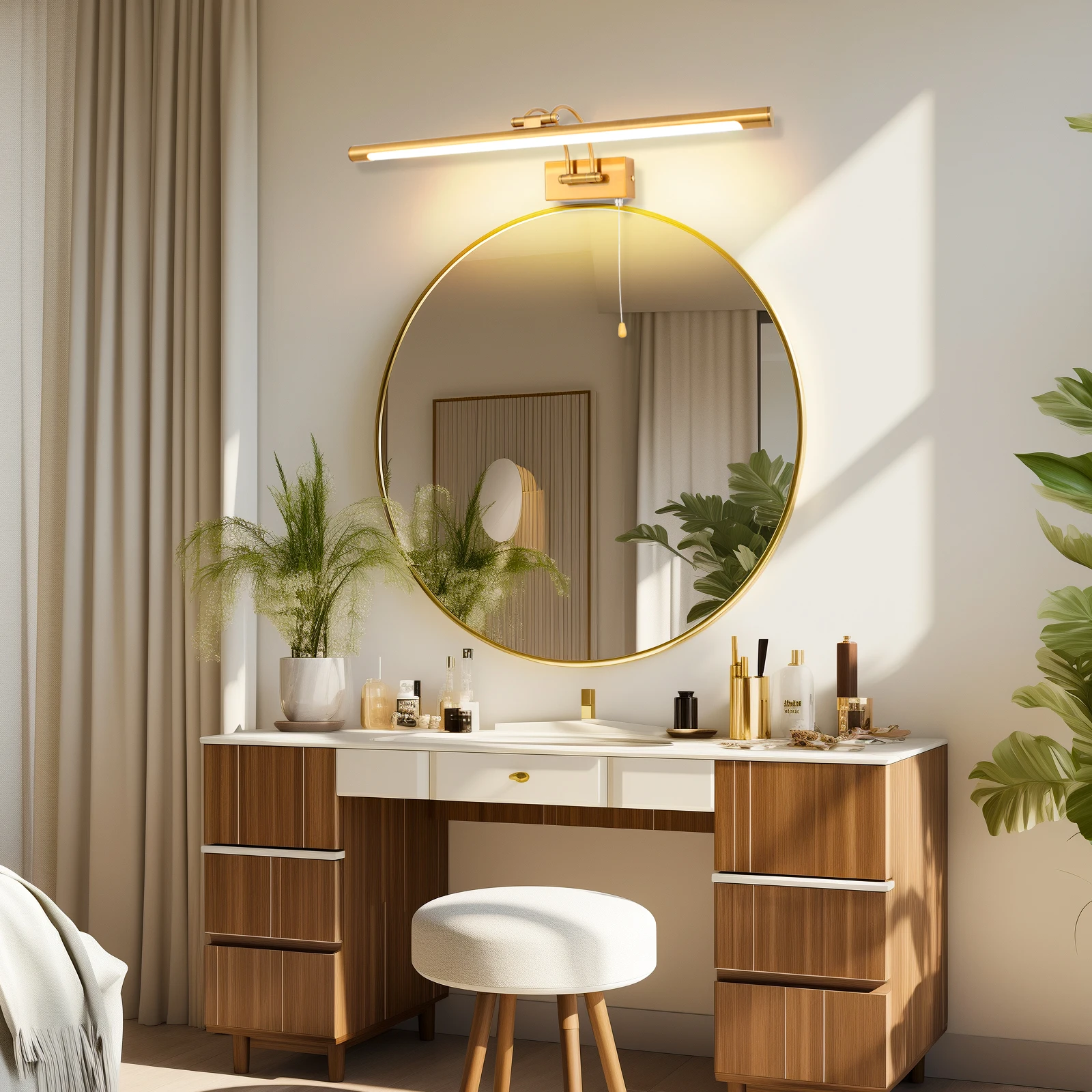

Bathroom Mirror Light Kit for Makeup - Complete Lighting Application Set for Installation 60cm LED Bathroom Vanity Light