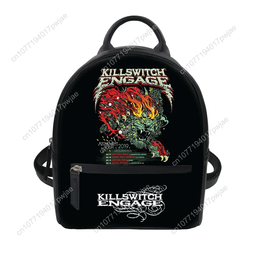 

Killswitchs Engages Band Custom Mini Small Backpack Purse Carter Schoolbags Double Shoulder Bag Mini Daypack Leather Travel Bag