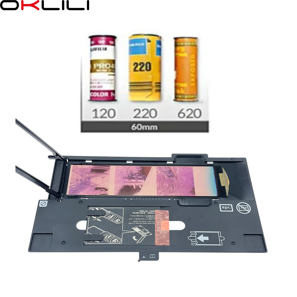 1758475-1516326 support de Film de Scanner Brownie Asp 120-220-620 60mm Guide de couverture coulissant/négatif remplacement pour Epson V500-V550-V600