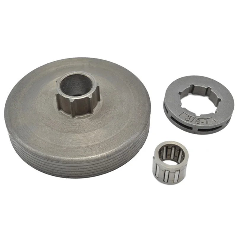 Chain Saw 3/8-7T Rim Sprocket With Chainsaw Clutch Drum For 45Cc 52Cc 58Cc Gasoline Engineg Parts Replacement Vogue