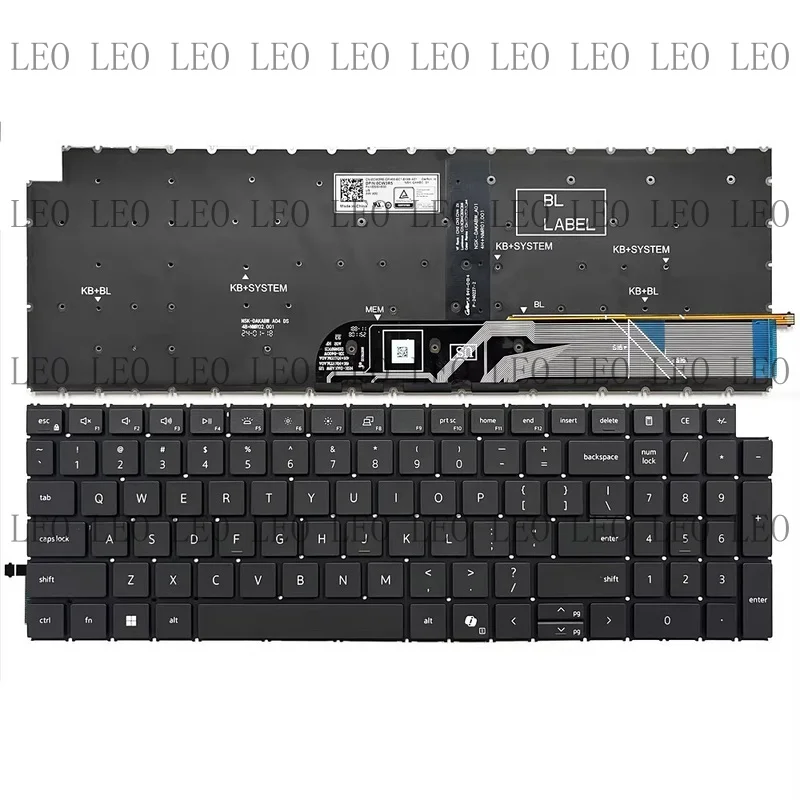 MY New US Backlit Keyboard For Dell 16 Plus DB16250 DB16255 Laptop Black