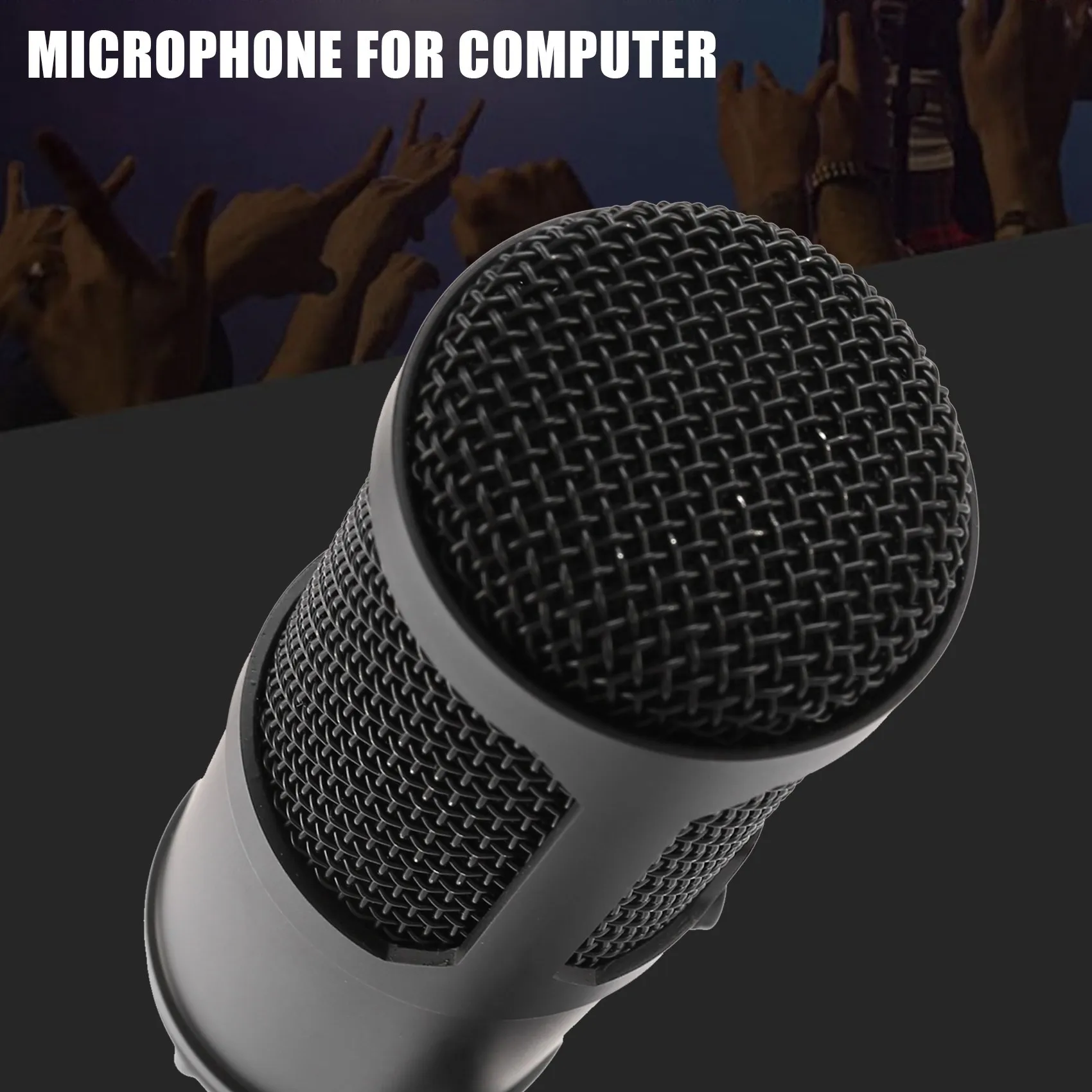 USB Condenser Microphone 48KHz/16Bit Professional Microphone for Computer Laptop Karaoke KTV Tik Tok YouTube Microphone