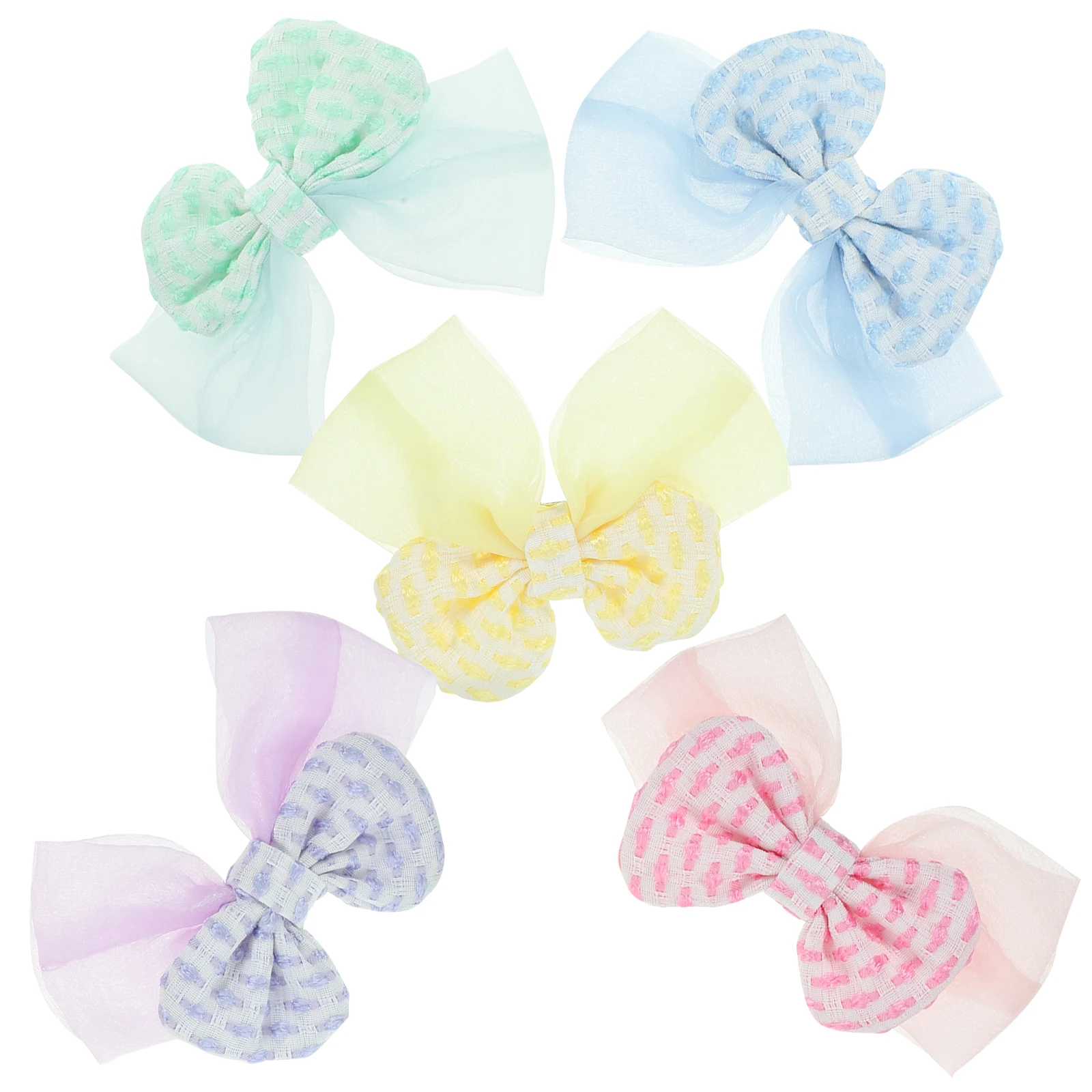 

5pcs Lovely Bow Clips For Girls Toddler Cute Hair Bows Kids Barrettes Bowknot Hair Accessories Baby Girl Hairpins Party